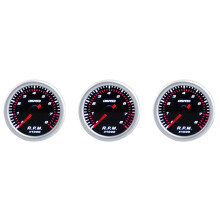 3X CNSPEED 2Inch 52mm Auto Car Tachometer Tacho Gauge 0-8000 RPM 12V Universal Car Motor White LED Meter Pointer RPM