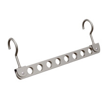 Multifunctionele hanger met 8 haken-Grijze Dubbele haak 8 gaats