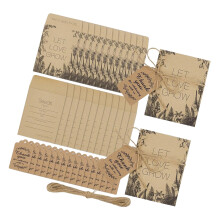 100pc Paper Envelopes Thank You Card Auto Adhesive Closure Twine