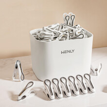 36 PCS White Clothes Clips for Hanging Clothes Small Size Laundry P