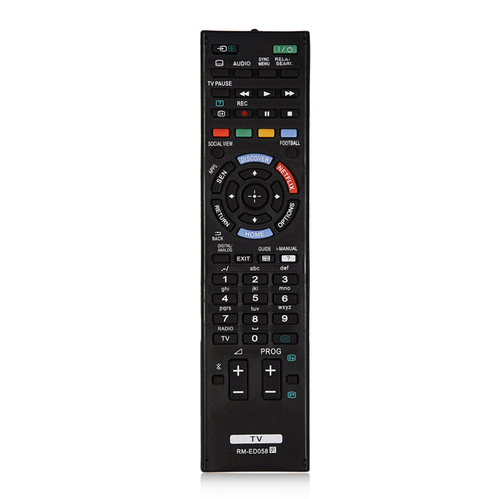 Replacement Sony Remote Control, Universal Compatibility Ensures No Programming Required For Your Smart Tv, Easy Setup With Learning Function And Netf 9416038833236