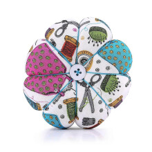 (As show, One size) 1 pcs Creative Pumpkin Fabric Sewing Needles Pin Cushion with Elastic Wrist Belt(#1)