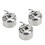 (As show, One size) 3Pcs Bobbin Case Durable Stainless Steel Household Very Functional Sewing Machine Accessory 3