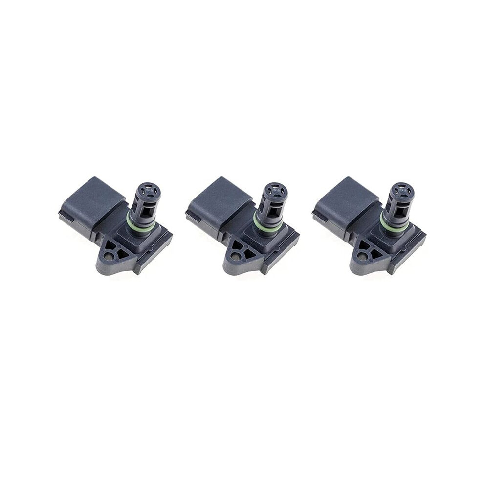 3X Pressure Map Sensor For Cummins Pressure Temperature Sensor M11 Isc Isl Ism Isx Isb 5Wk96802 2872784 4921324 2897334 Black 4713616162517
