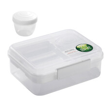 Food Carriers with Separate Compartment Modern 2 Layer-White L