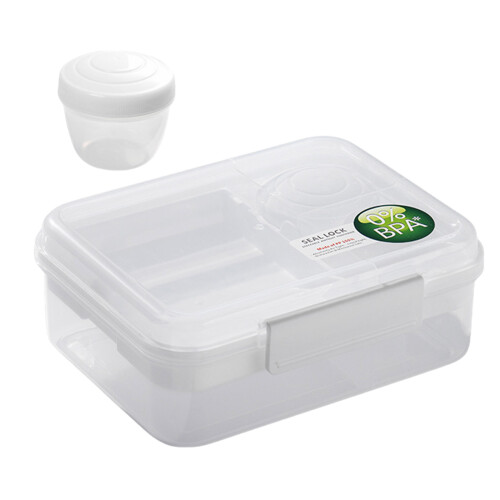 Food Carriers with Separate Compartment Modern 2 Layer-White L