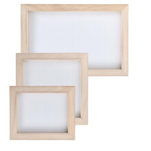 3Pcs Paper Making Craft Set Includes 3 Sizes Wooden Frames for