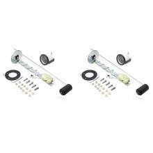 2X Auto Fuel Level Gauge 0-90Ohms 12V/24V Oil Tank Level 52Mm Universal Car Marine