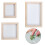 3Pcs Paper Making Craft Set Includes 3 Sizes Wooden Frames for 6