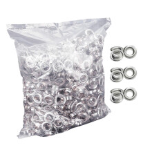 (As show, One size) 1000pcs 12mm Grommet Eyelet Plating Treatment Rust Prevention Leather Grommets for Decorating
