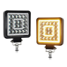Vagens de Luz em Cubo de LED de 4 Polegadas, 160W 16000LM 9-30V LED Luzes de Trabalho para Trator Luzes de Neblina ATV UTV RV Carrinho de  Barra