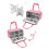 High Capacity Art Marker Carrying Case with Shoulder Strap-Pink 6