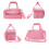 High Capacity Art Marker Carrying Case with Shoulder Strap-Pink 7