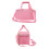 High Capacity Art Marker Carrying Case with Shoulder Strap-Pink 5