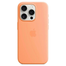 (iPhone 15 Pro Max, Orange) For iPhone 15 Pro Max Case Silicone Magnetic Phone Cover Compatible with MagSafe