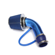 Universal Car Air Filter Cold Air Intake Kit  Flow Performance Cone Blue Sport Induction
