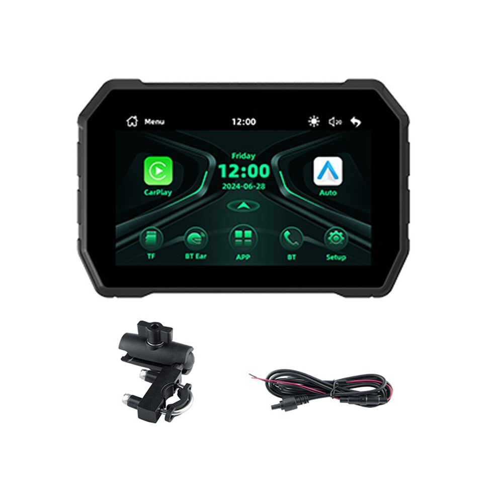 5.0 Inch Wireless Carplay Moto Wireless Android Auto Portable Digital Motorcycle Dashboard Motorcycle Screen 6132555138632