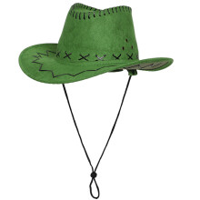 Chapeau classique à larges bords, chapeau de cowboy-Vert matcha