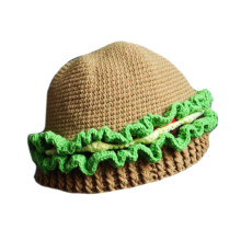 Chapeau de Costume de Hamburger tricoté, chapeau chaud pour-M