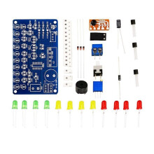 CD4060 SMD Music Lantern Circuit Kit Music Light Circuit Board Electronic DIY Skill Training In- SMD Welding Kit