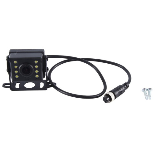 24V Reversing Camera Reversing Image Rear Camera HD LED Night Vision Waterproof Universal Black
