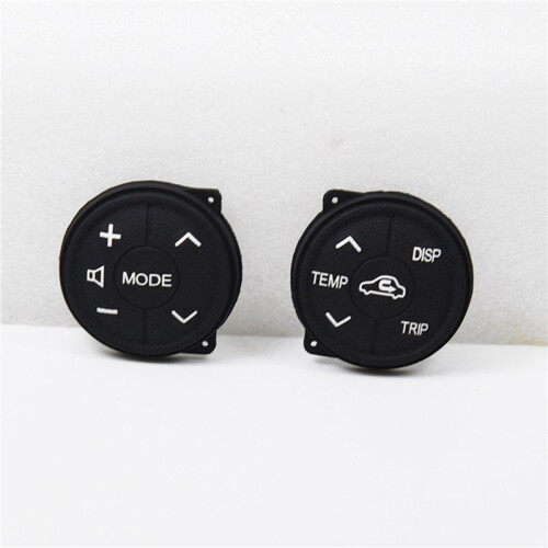10X for  Prius 30 XW30 09-15 Prius C Aqua Button Multifunction Steering Wheel  Control Button Panel Rubber 2