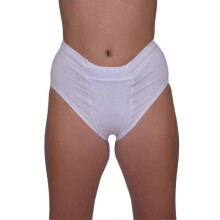 (Petit, Blanc) Vulvar Varicosity and Prolapse Support Brief with Groin Compression Bands - Size 521zz44