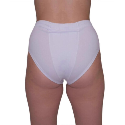 (Petit, Blanc) Vulvar Varicosity and Prolapse Support Brief with Groin Compression Bands - Size 521zz44 2