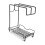 Black Towel Rack Kitchen Countertop Organizer 20x11.5x28cm 1