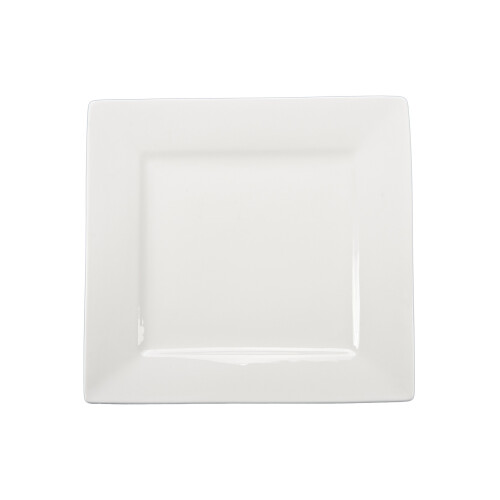 4 Set White Plate for Dining 7.25-Inch Square