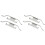 For-BMW E30 E32 E34 E36 Z3 E46 ATE Set of 2 Rear Brake Pads Retaining Clips 1