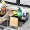 Kitchen Towel Rack Functional Modern Practical for Kitchen Dishes Organization 5