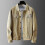 (S, white) Spring and Autumn Men's Casual Simple Solid Color Denim Jacketzz 2