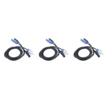 3X DMX Powercon Cable Combination of Powercon Plug and DMX XLR Signal Line for Light Power Connection Signal Transit(A)