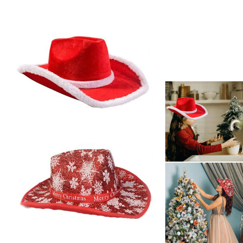 Ensemble de bas de chapeau de père noël, collier,-Ensemble 2 1