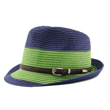 Chapeau Porkpie pour adultes, chapeau de plage-Bleu marine