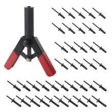 41 Piece Set of Quick Core Pulling Rivet Machines, Plastic Rivet Pullers, Polyethylene Riveting Tools for Automobiles