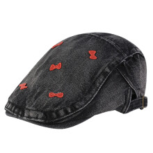 Béret élégant pour femmes, chapeau de sport réglable avec-Noir