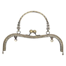 (As show, One size) Purse Frame Tailor Accessories M shaped Embossed Hand Pull 20.5cm with Flower shape