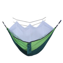 Hammock Camping hammock Outdoors, Swing for adults, Indoors, Dormitory, Picnic, Camp, Single Antirollover hammock Camping hammock(Green) Medium Green