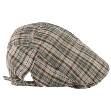 Sous-culture filles béret Plaids imprimer chapeaux peintre-Vert