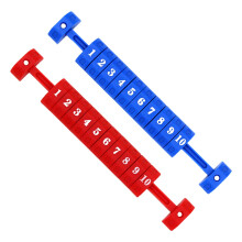 table football counter, 10 numbers, point counter, 2 pieces red/blue Ref: 3968