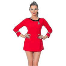 (M, red) Darkness Fleet Uhura Costume Women Red Blue Uniform Dress Halloween Carnival Suit-Goodzz29