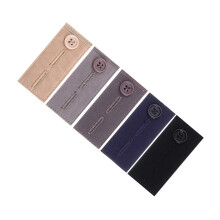 5Pcs Waist Button Extenders No Sew Waistband-5color cotton