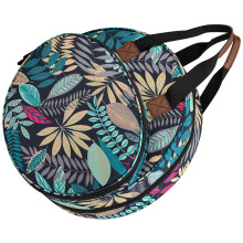 Embroidery Thread Storage Case Multiple Compartment-Blue leaves