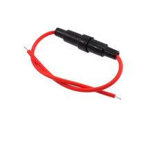 10pcs 5 * 20mm Glass Fuse Holder Screw Type 5x20mm with 22AWG Wire Cable