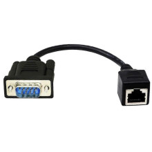 (M)DB9 RS232 to RJ45 Extenders Adapters DB9 9Pin Port Female to RJ45 Cable CAT5 Extend RJ45 to RS232 Communication Cable