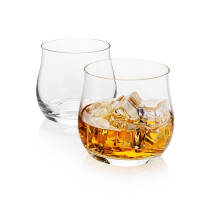 2 Piece Crystal Cocktail Rocks Glass Gift Box Collection Original Size