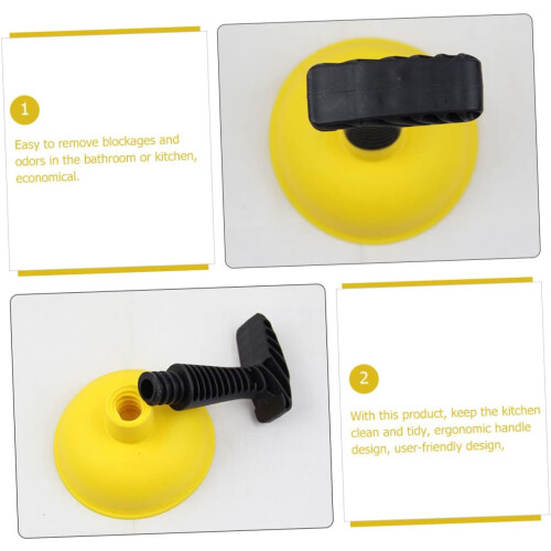 drain plunger for the kitchen yellow 1