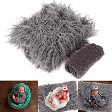Baby born Photo Props Wraps, Pack of 2 Fluffy Blanket Stretch Ripple Wrap